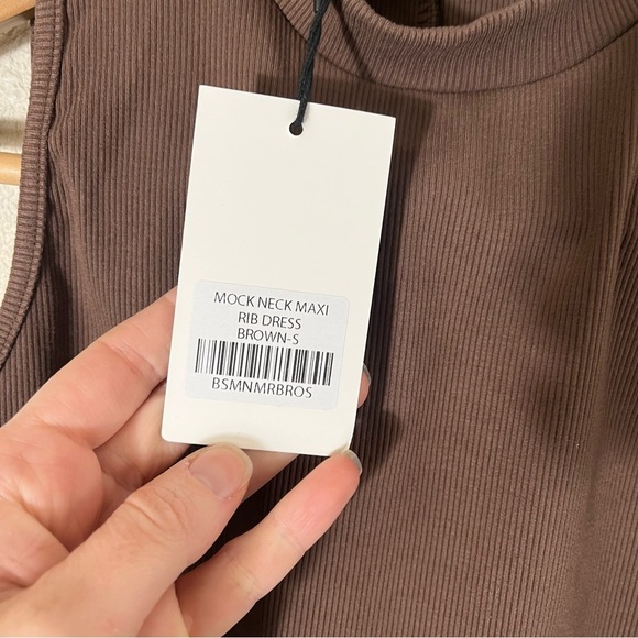 BUMPSUIT Maternity Mock Neck Maxi Rib Dress - Picture 9 of 12